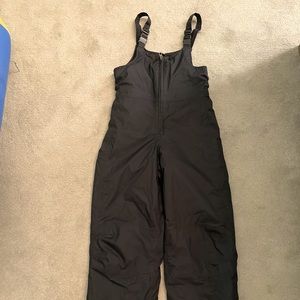 LL Bean Kids Black Ski Bib Pants Sz 16